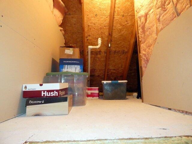 view of attic