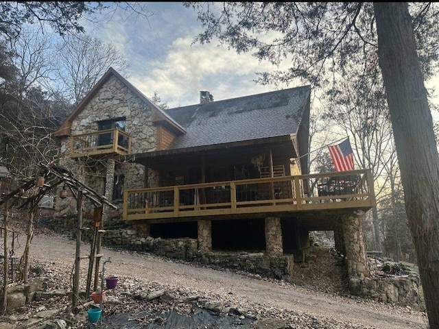 view of rear view of house