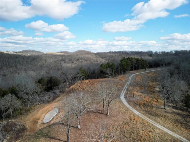 bird's eye view featuring a rural view