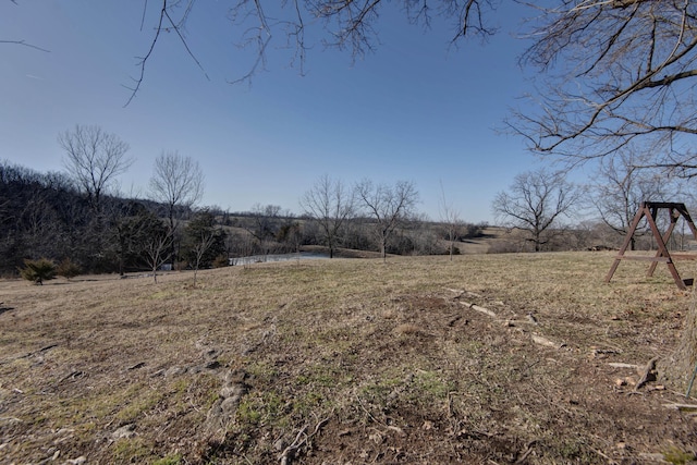 view of yard featuring a rural view