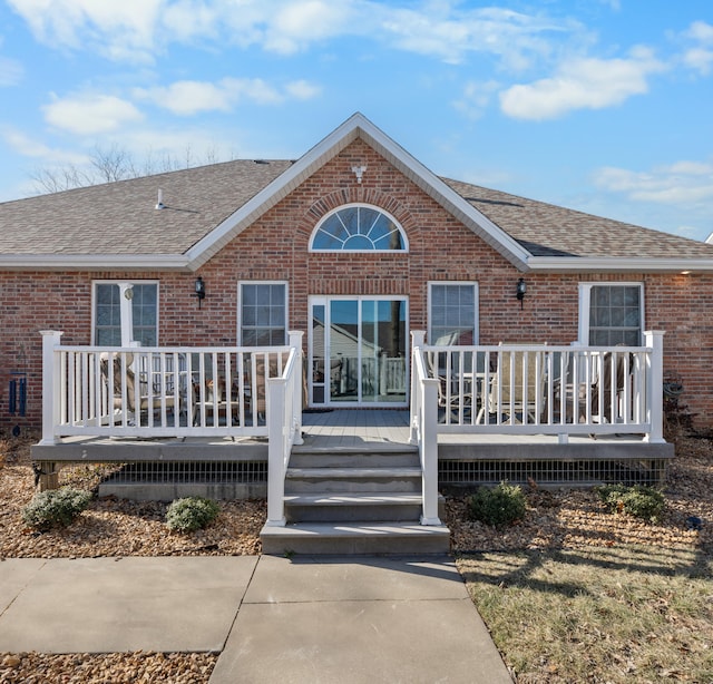 view of rear view of property