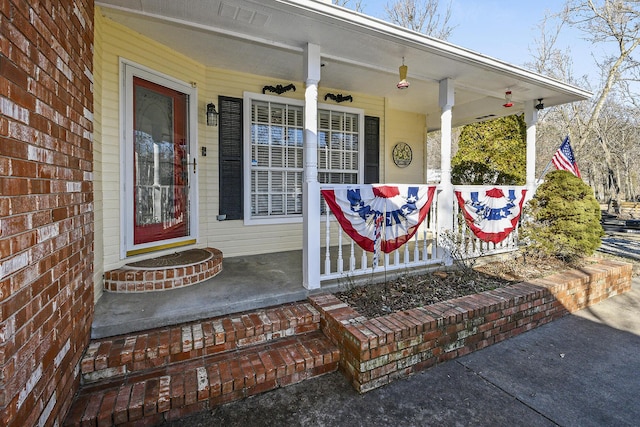 view of exterior entry