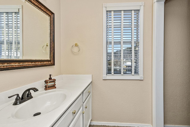 bathroom with vanity