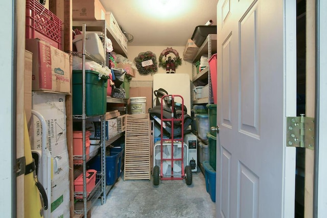 view of storage room