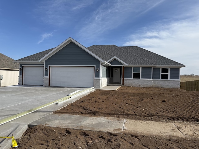 view of front of house featuring a garage