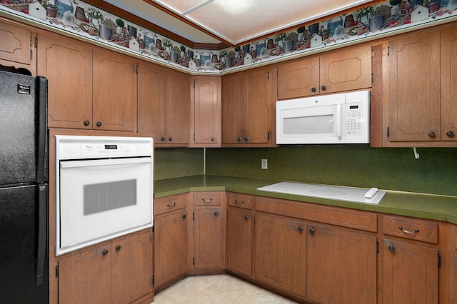 kitchen with white appliances