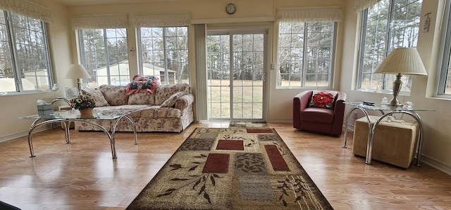 view of sunroom / solarium