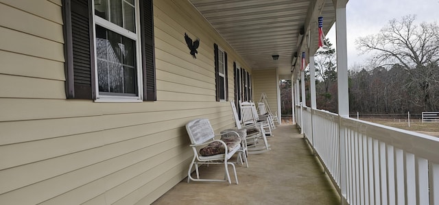 balcony with a porch