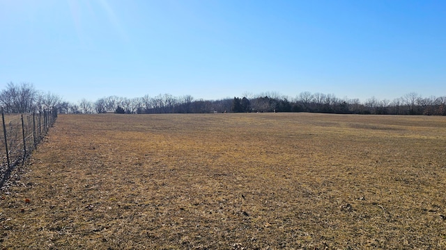 view of yard featuring a rural view