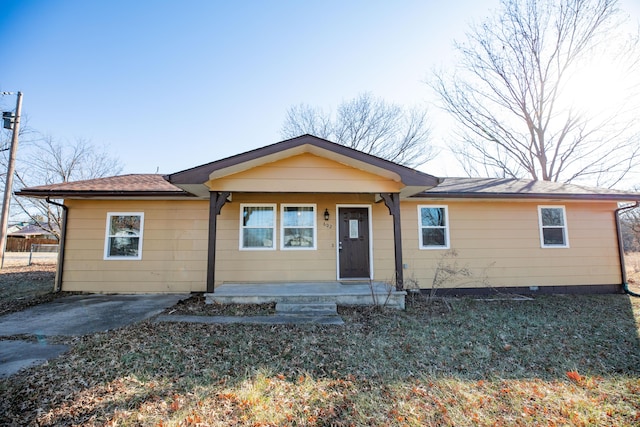 view of ranch-style home