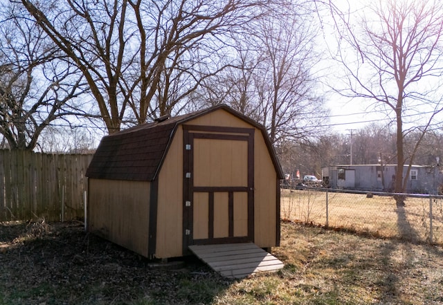 view of outdoor structure