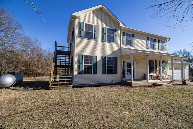 view of front of house featuring covered porch