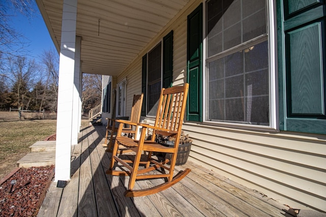 view of wooden terrace