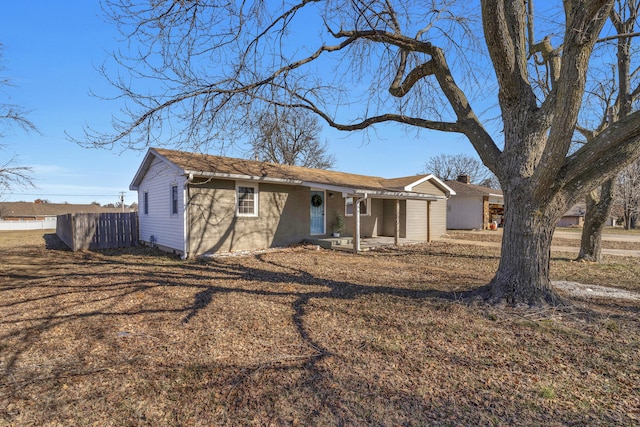 view of rear view of property