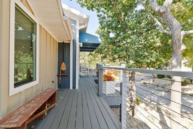 view of wooden terrace