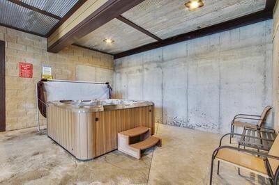 interior space featuring a hot tub