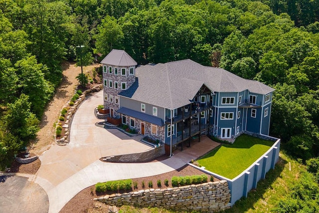 birds eye view of property