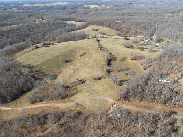 drone / aerial view with a rural view