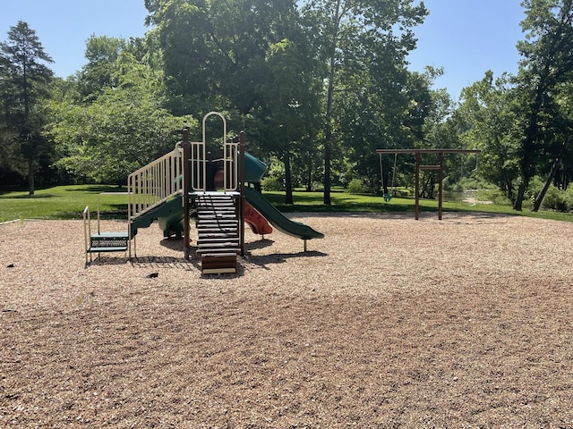 view of community jungle gym