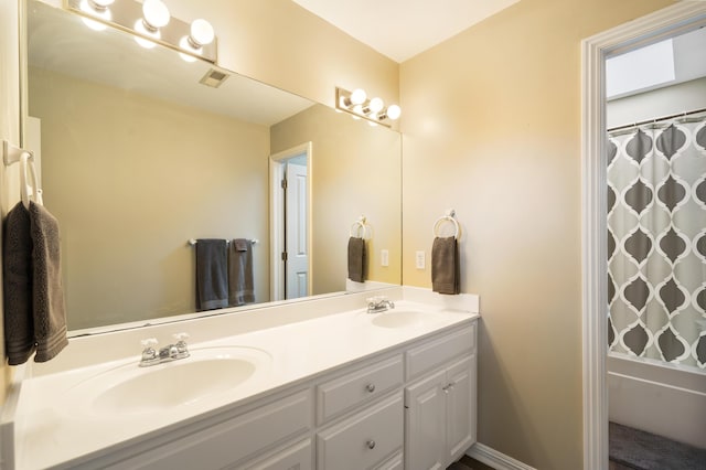 bathroom with vanity