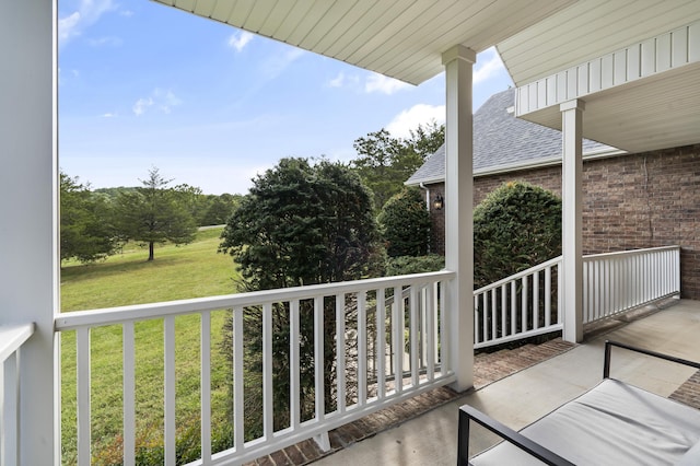 view of balcony