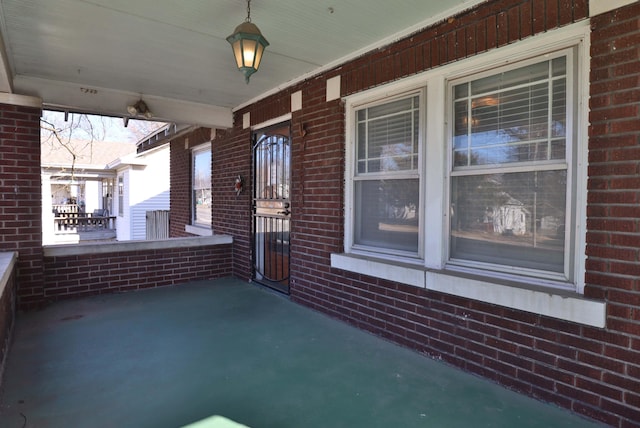 view of patio / terrace featuring covered porch