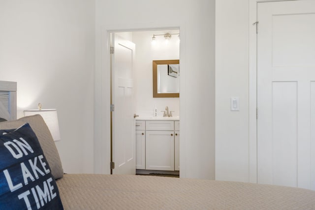 bedroom featuring sink