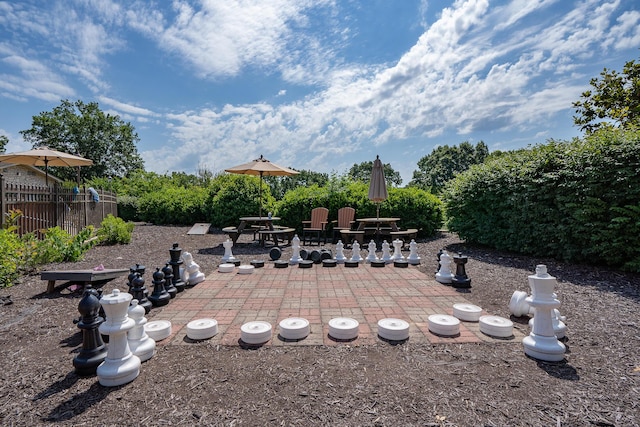 view of yard featuring a patio