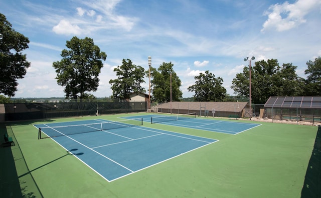 view of tennis court