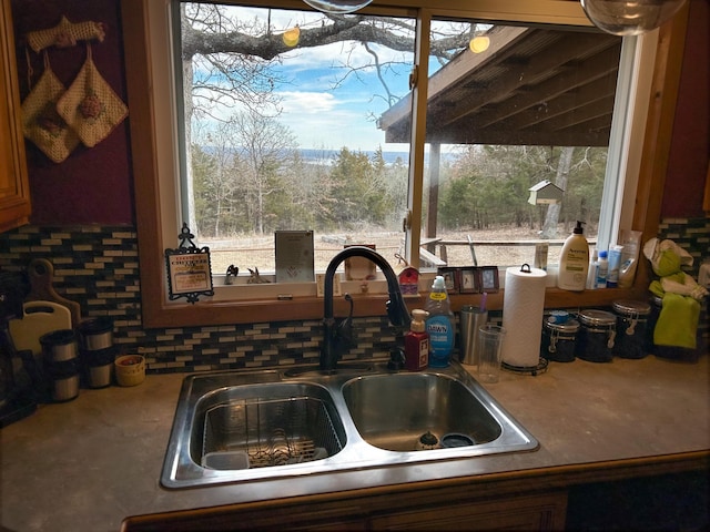 kitchen featuring sink