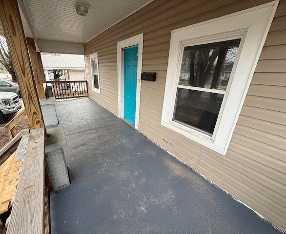 view of patio with a porch