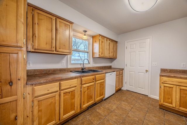 kitchen with sink and dishwasher