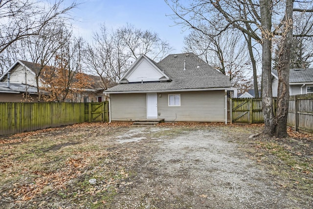 view of back of property