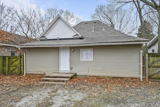 view of rear view of house