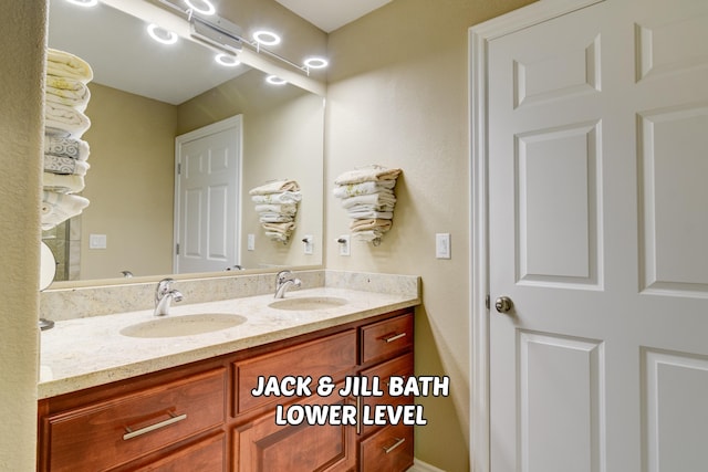 bathroom with vanity