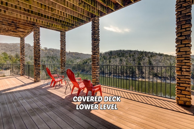 view of wooden terrace