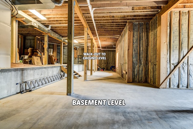 view of basement