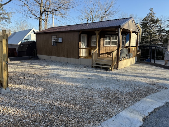 view of front of home with a porch