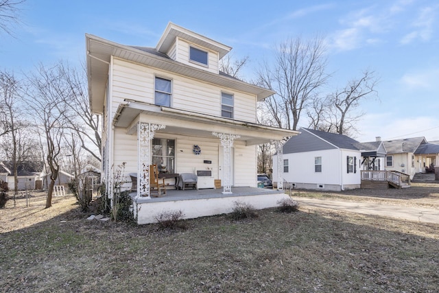 view of front of house with covered porch