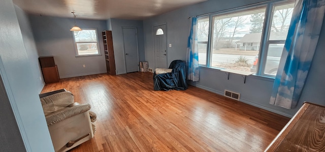 interior space featuring hardwood / wood-style flooring