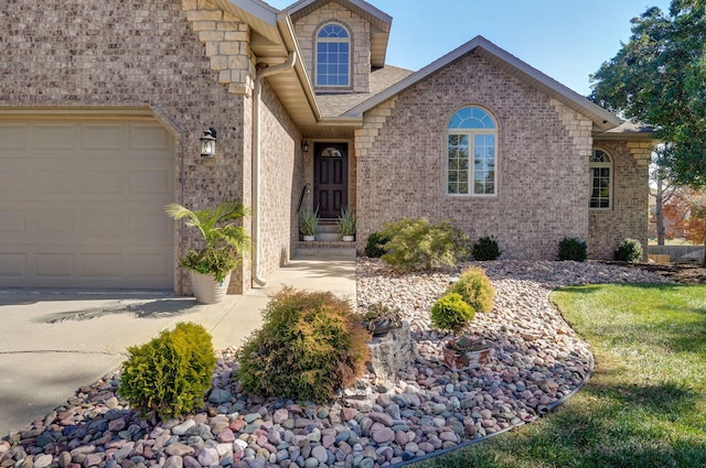 front facade featuring a garage