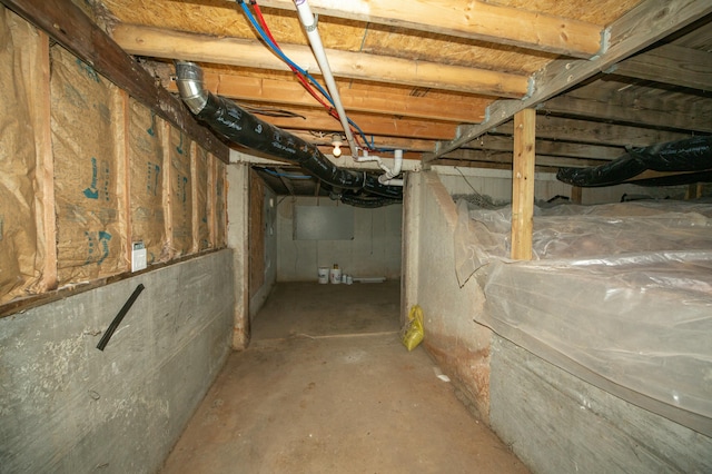 view of basement