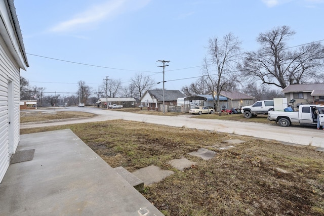 view of yard with a carport