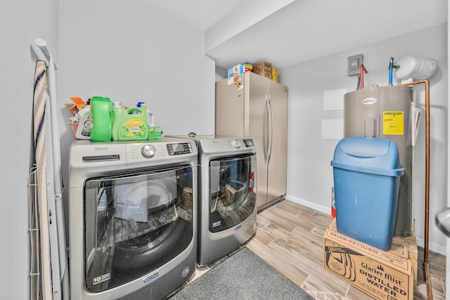 washroom featuring washer and dryer