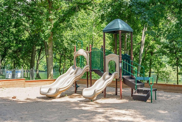 view of jungle gym