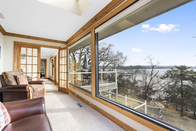 view of sunroom / solarium