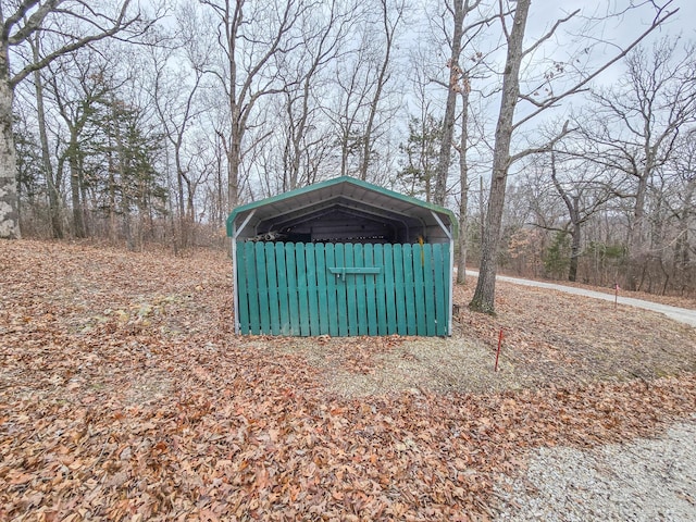 view of outbuilding