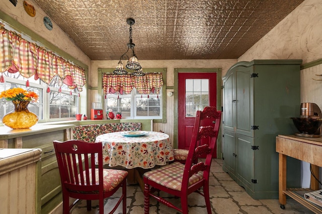 view of dining space