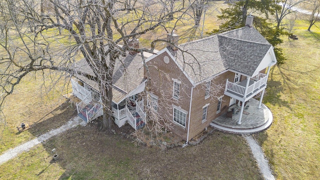 birds eye view of property