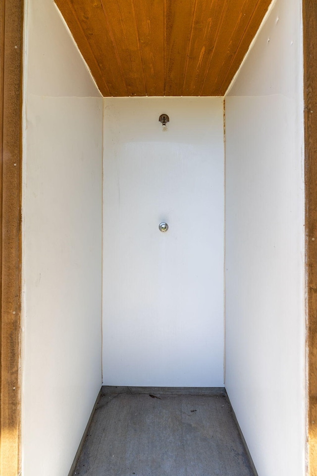 doorway to property with a balcony